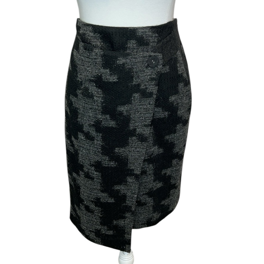 Nordstrom Faux Wrap Wool Blend Skirt